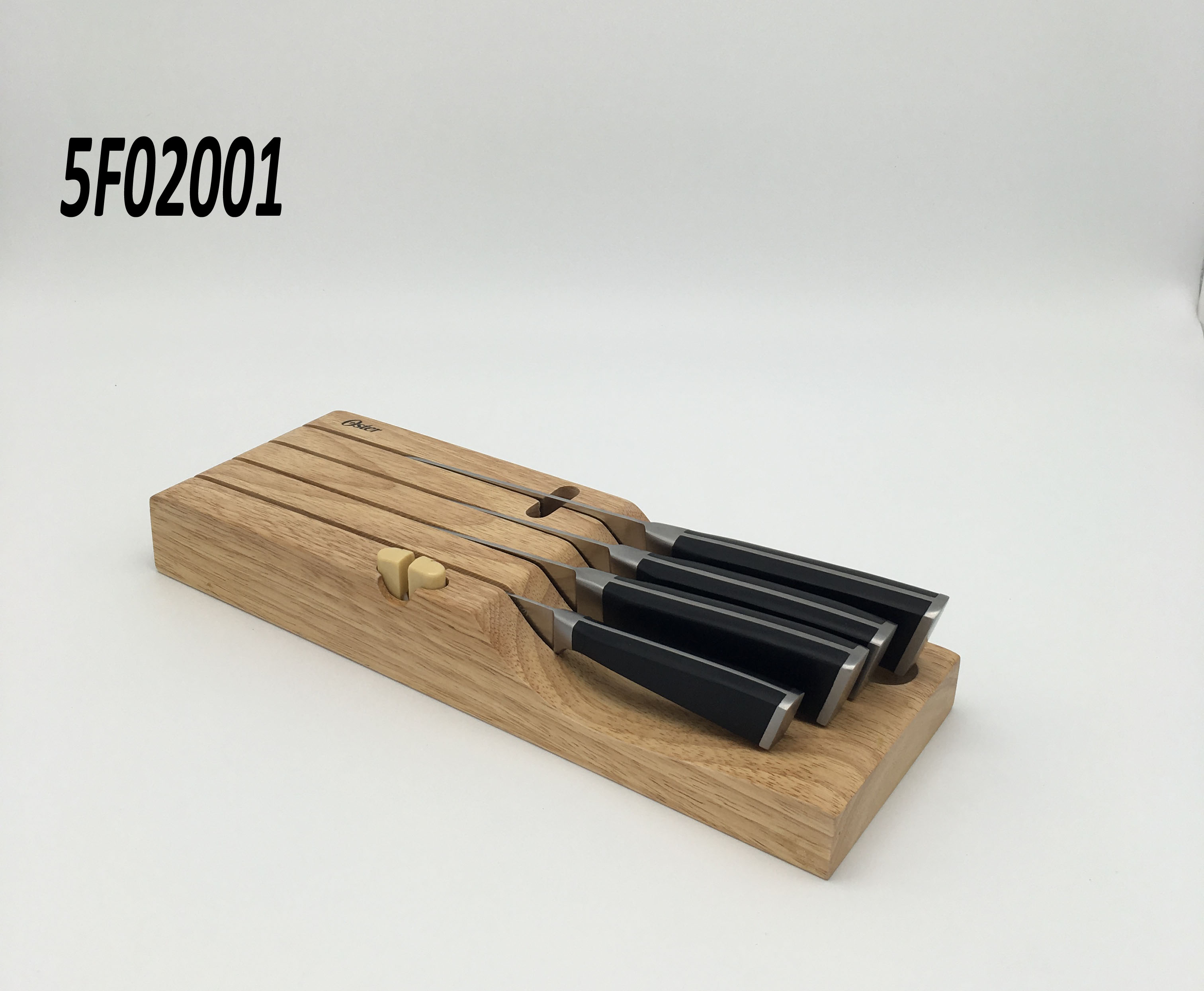 5 pc knife block set