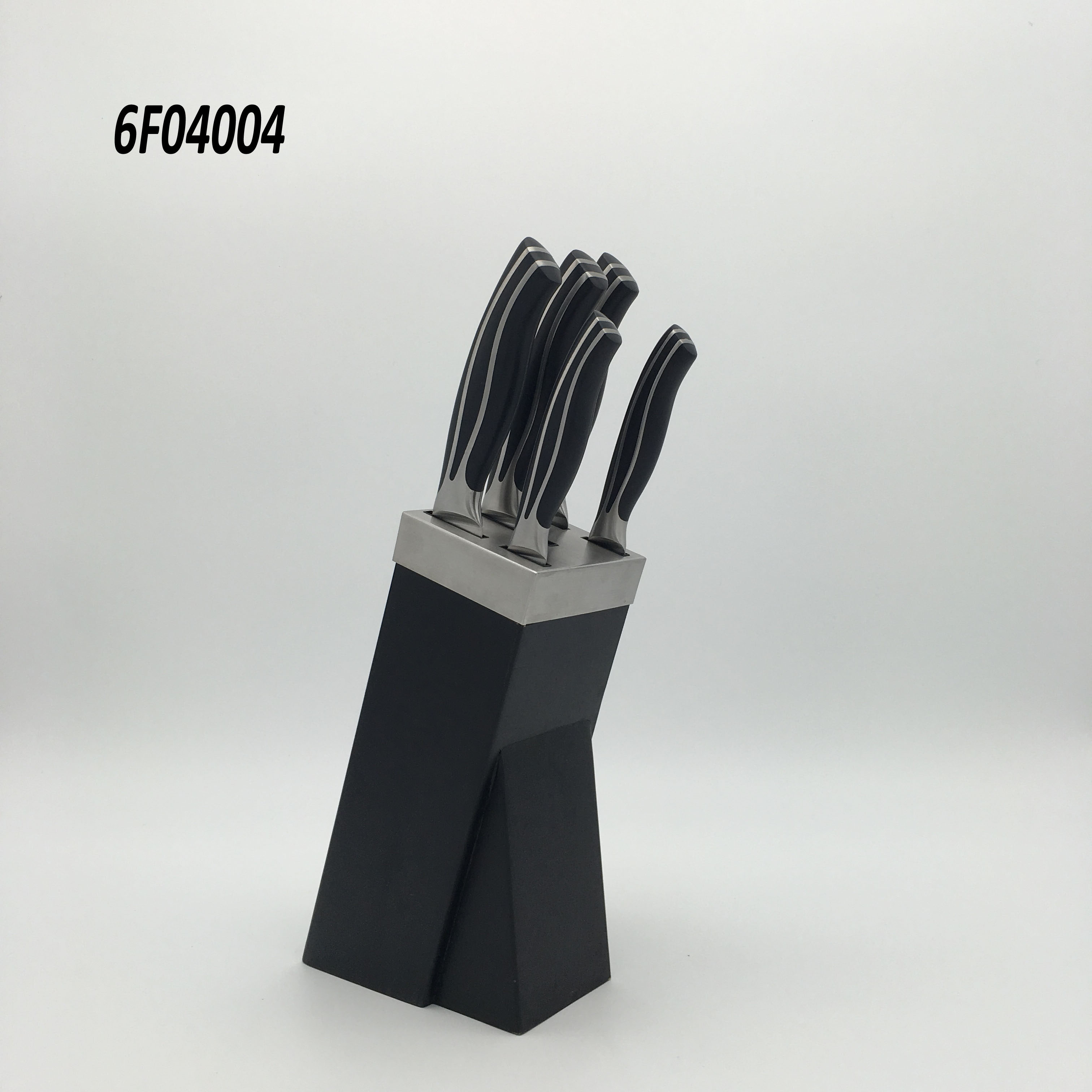 6 pc knife block set