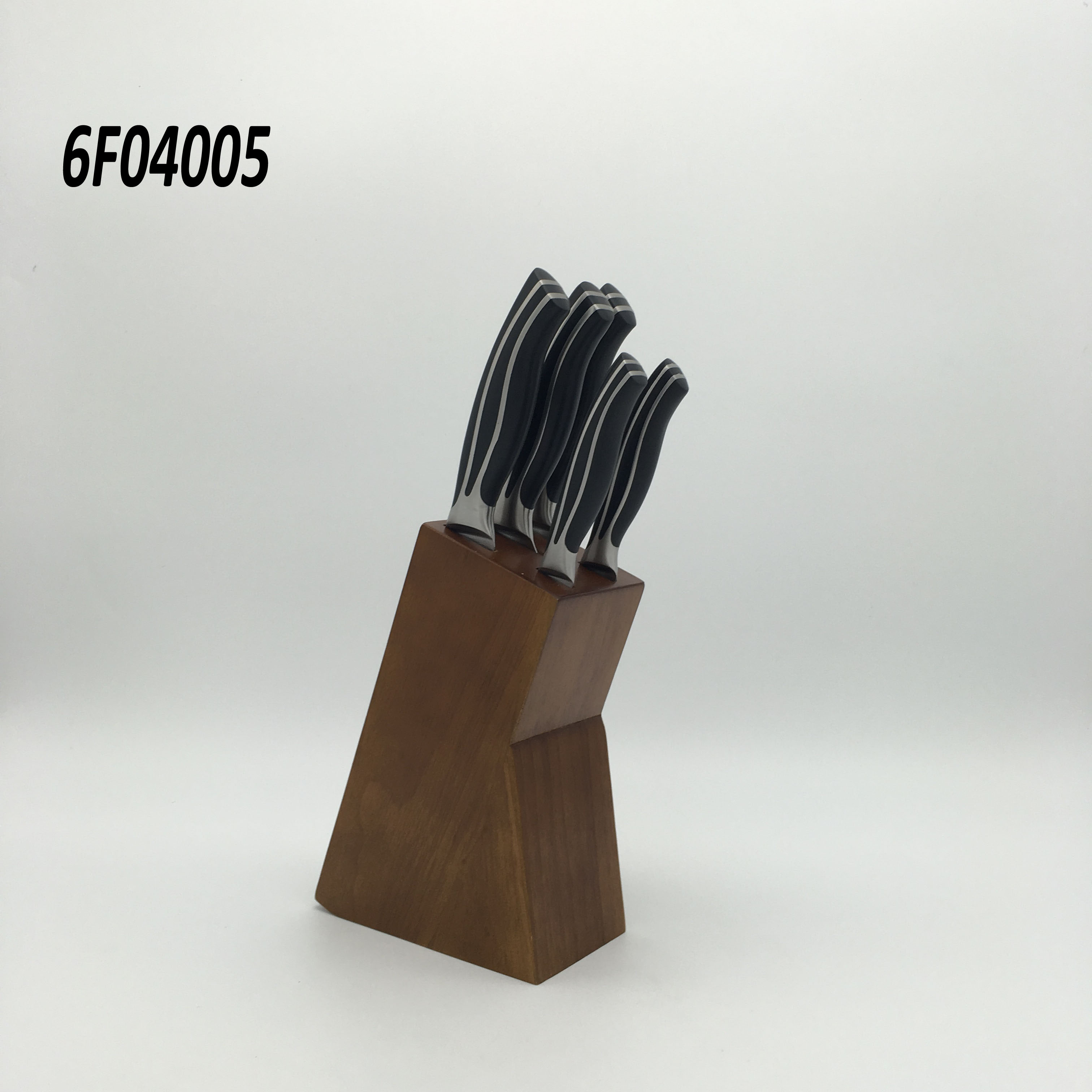 6 pc knife block set