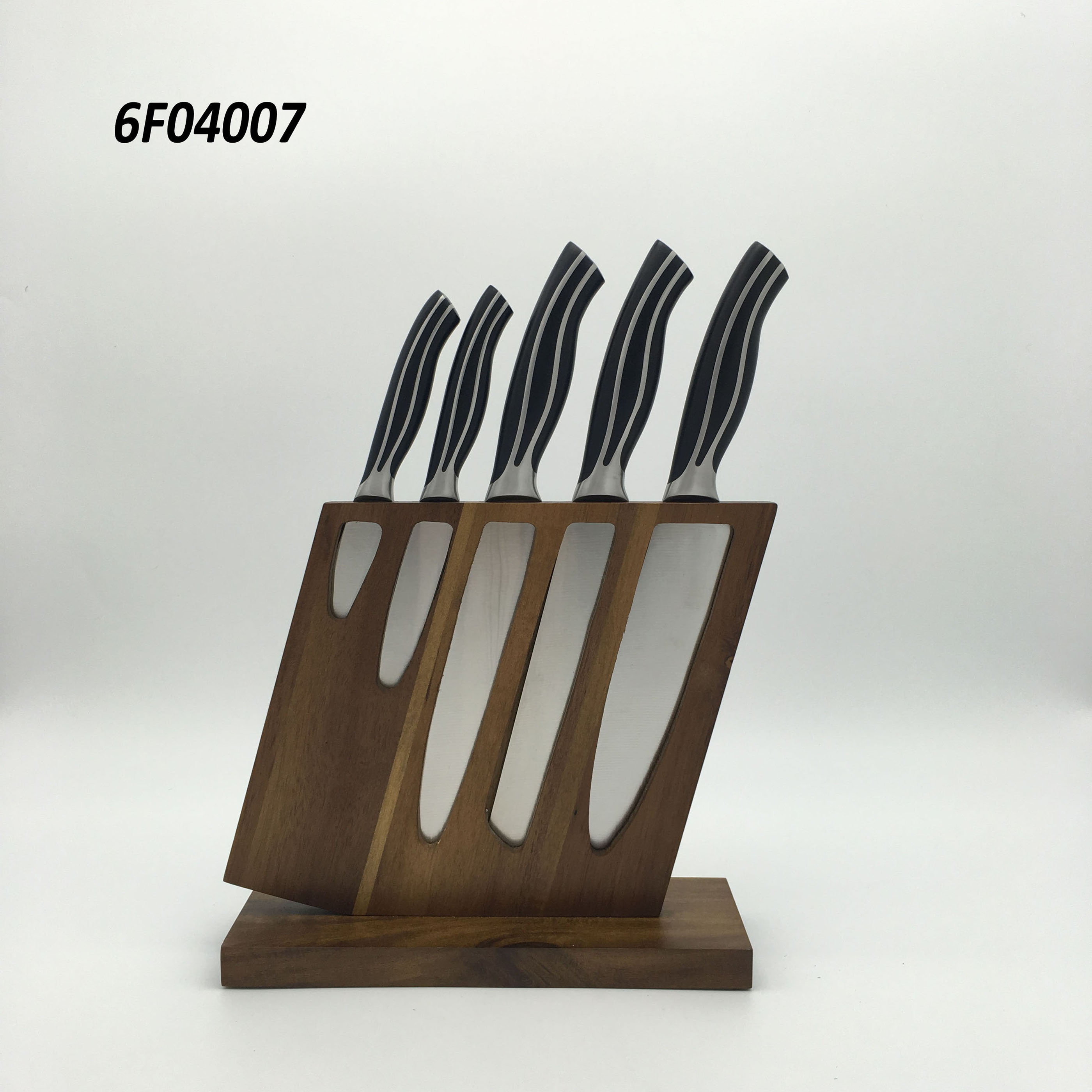 6 pc knife block set