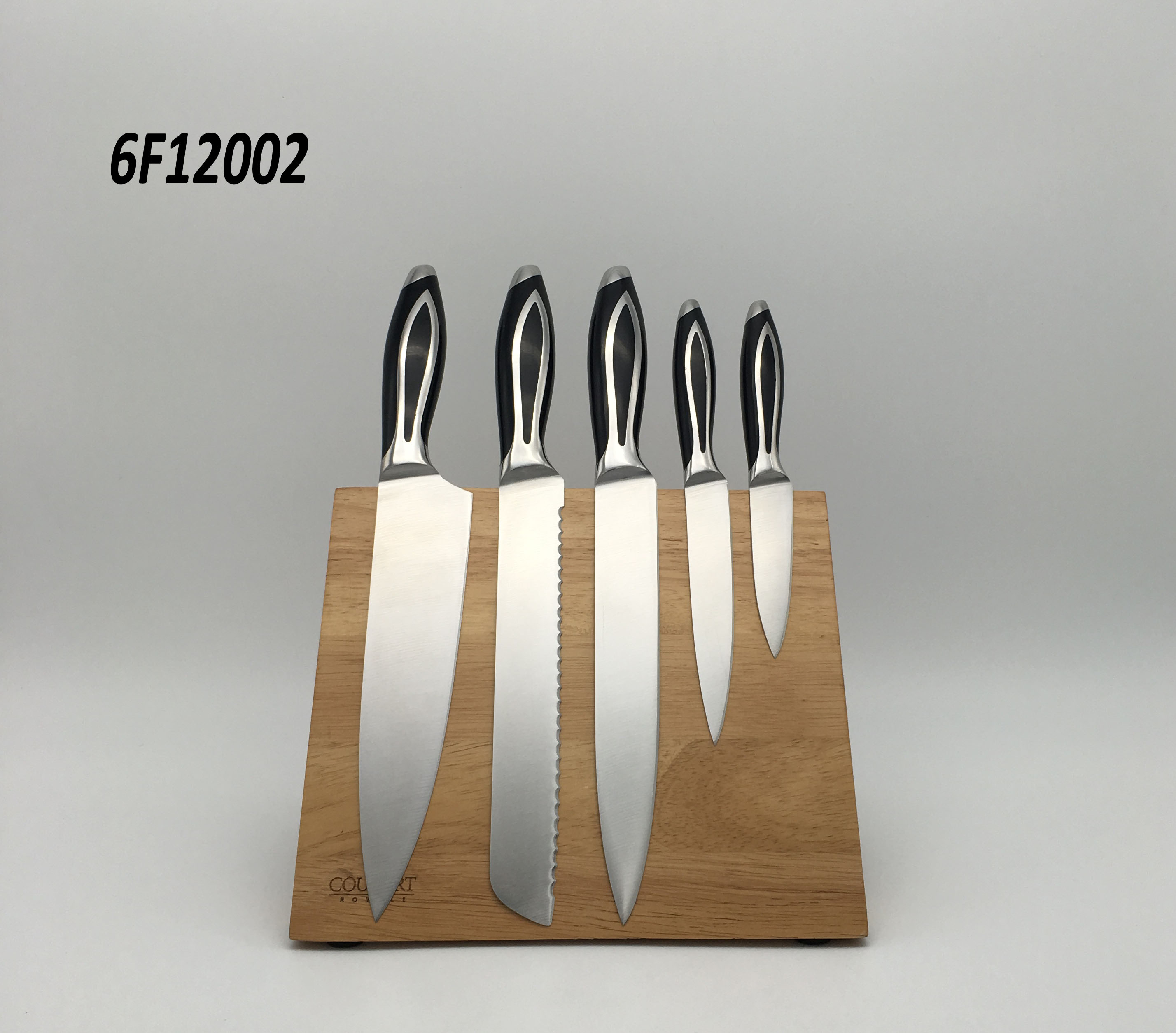 6 pc knife block set