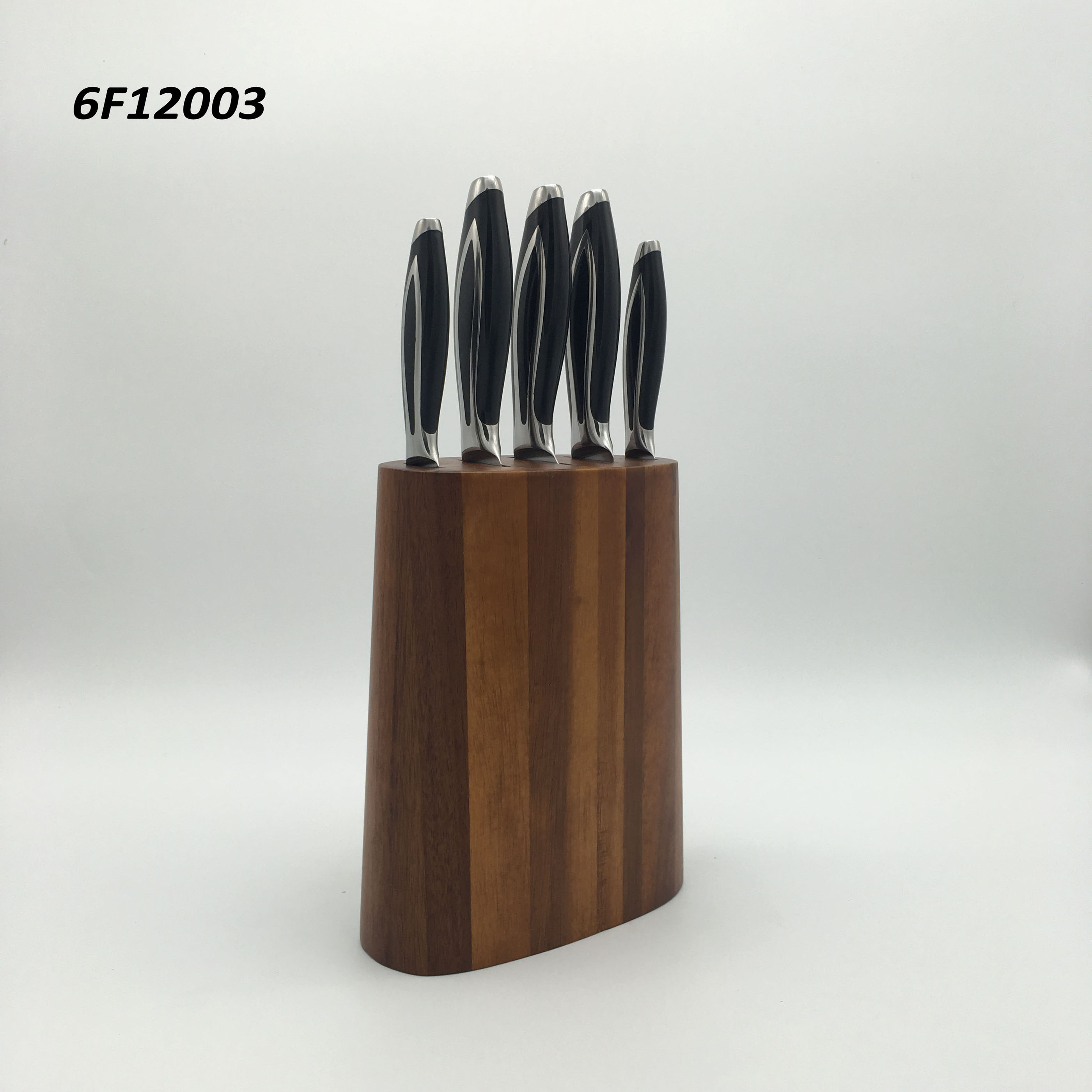 6 pc knife block set